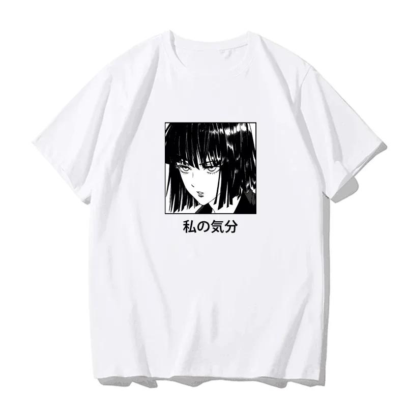 Japanese anime printed men's and women's shirt round neck loose short sleeve shirt Harajuku style Attack on Giant Y2k clothing