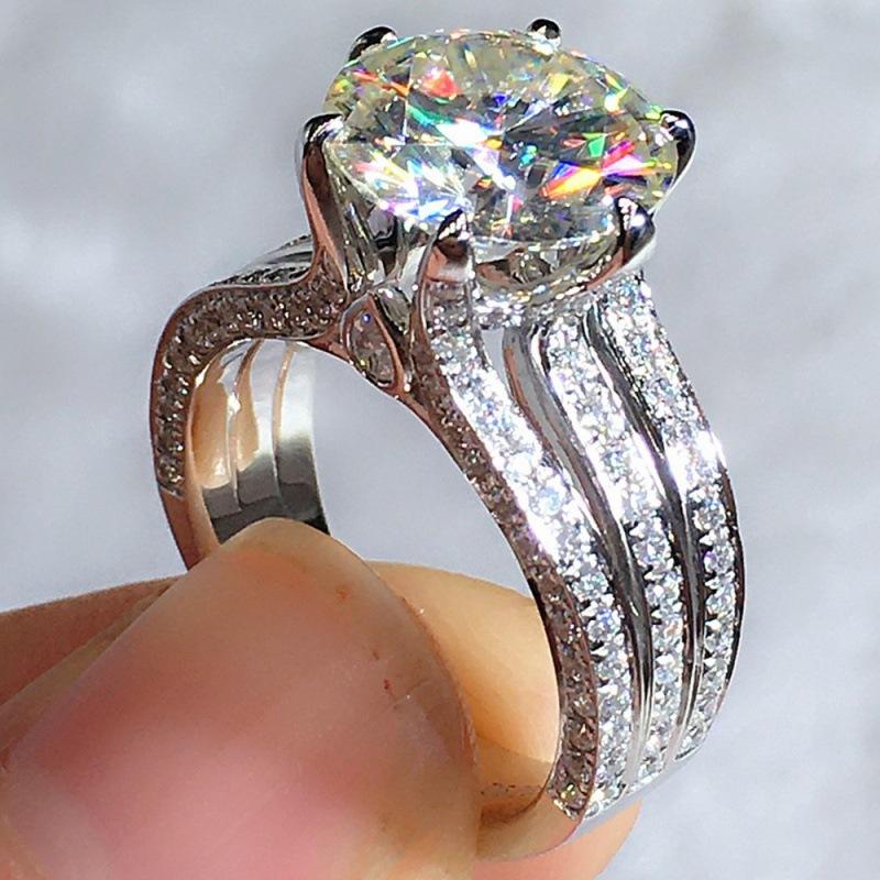 Wish Luxury Full Diamond Zircon Ring Simple Personality Niche Elegant Ring Ring no. 6