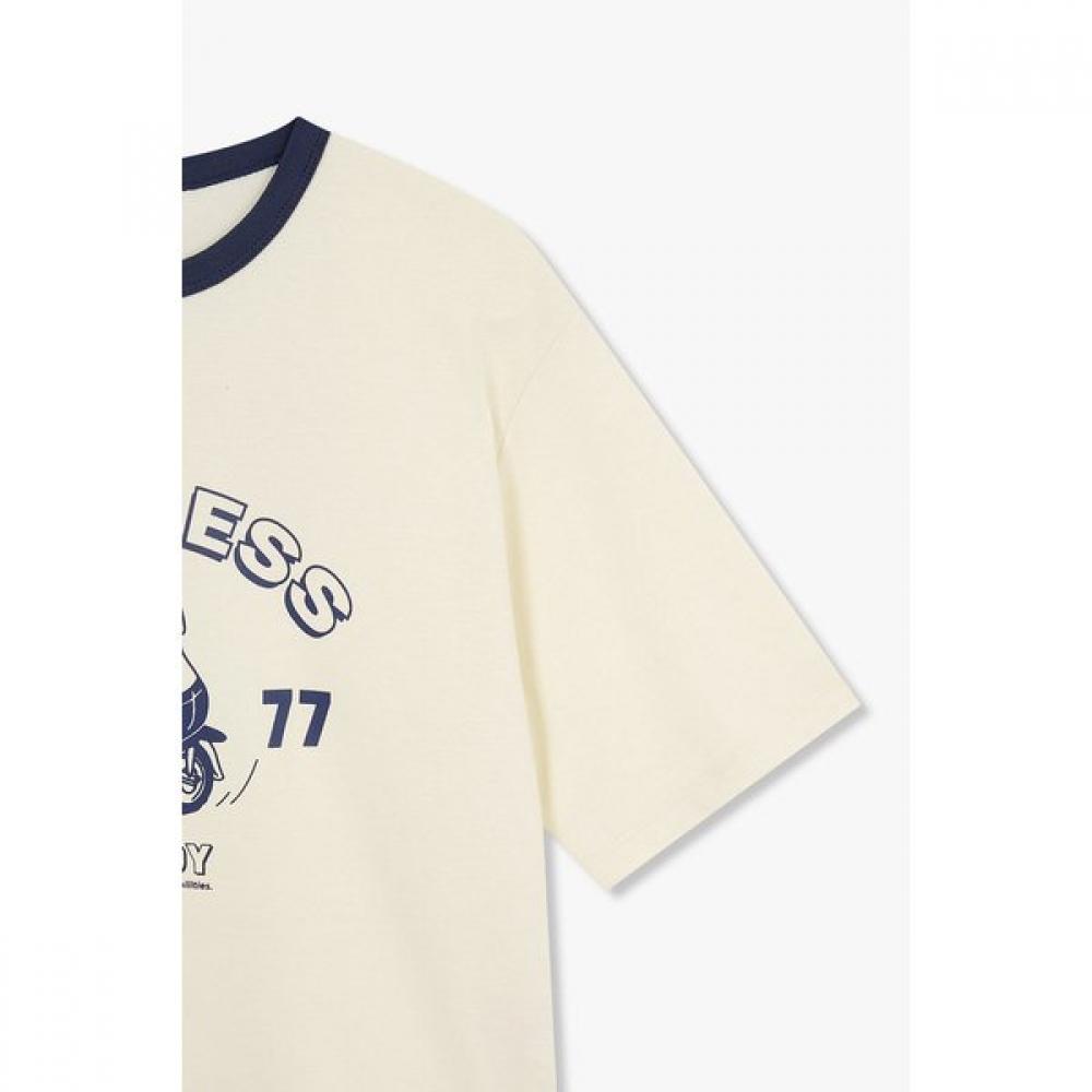 STudio Tomboy ArTwork Ringer ShorT Sleeve T shirT 9176222996