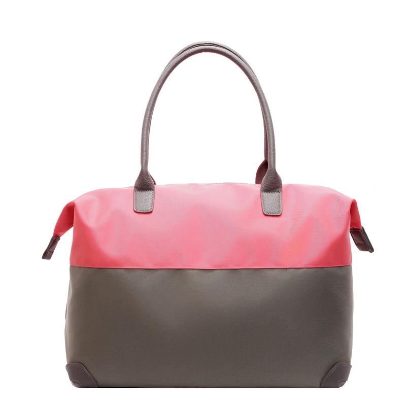 Personalized Niche Color Block Design for Going Out To Play Hand-travel Bag for Students To Study for Class