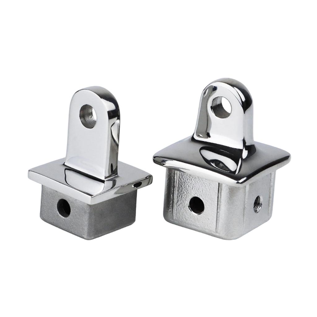 28mm/32mm Sliding Cap Marine Bimini Fitting for Awning Square Tubing Top Eye End Cap Marine Hardware Parts Easy Install