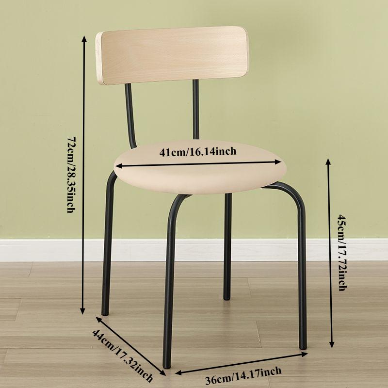Trendy European Dining Chairs White Nordic Metal Office Dining Chairs Modern Luxury Muebles Para El Hogar Home Furniture