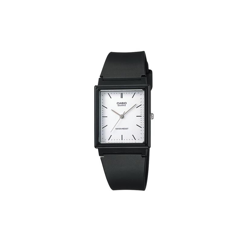

Casio YOUTH series-square three-hand versatile simple classic pointer square dial waterproof quartz movement resin strap Japanese and Korean MQ-27-7E белый