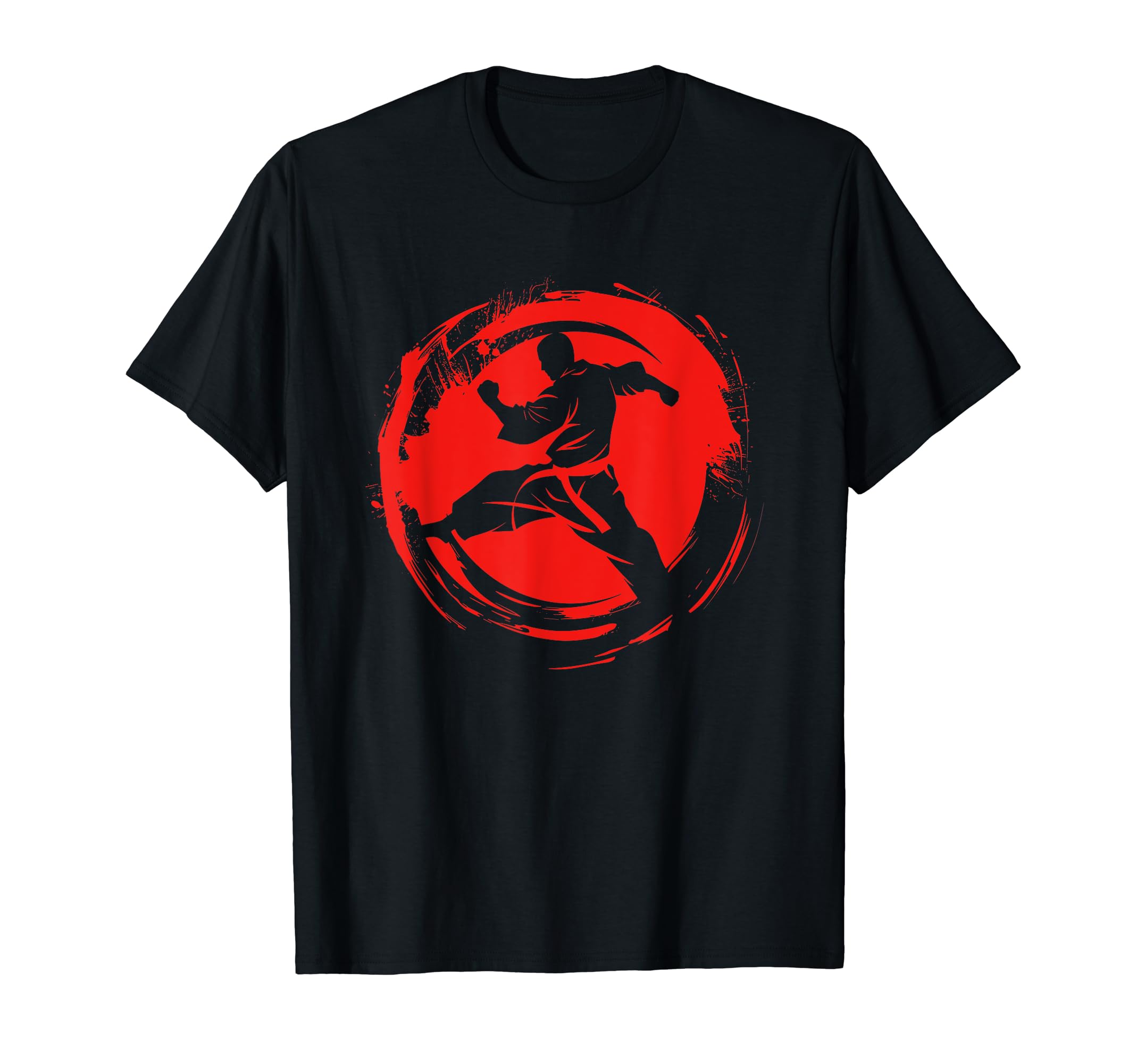 

Karateka Drawing Fighter Sports T-Shirt