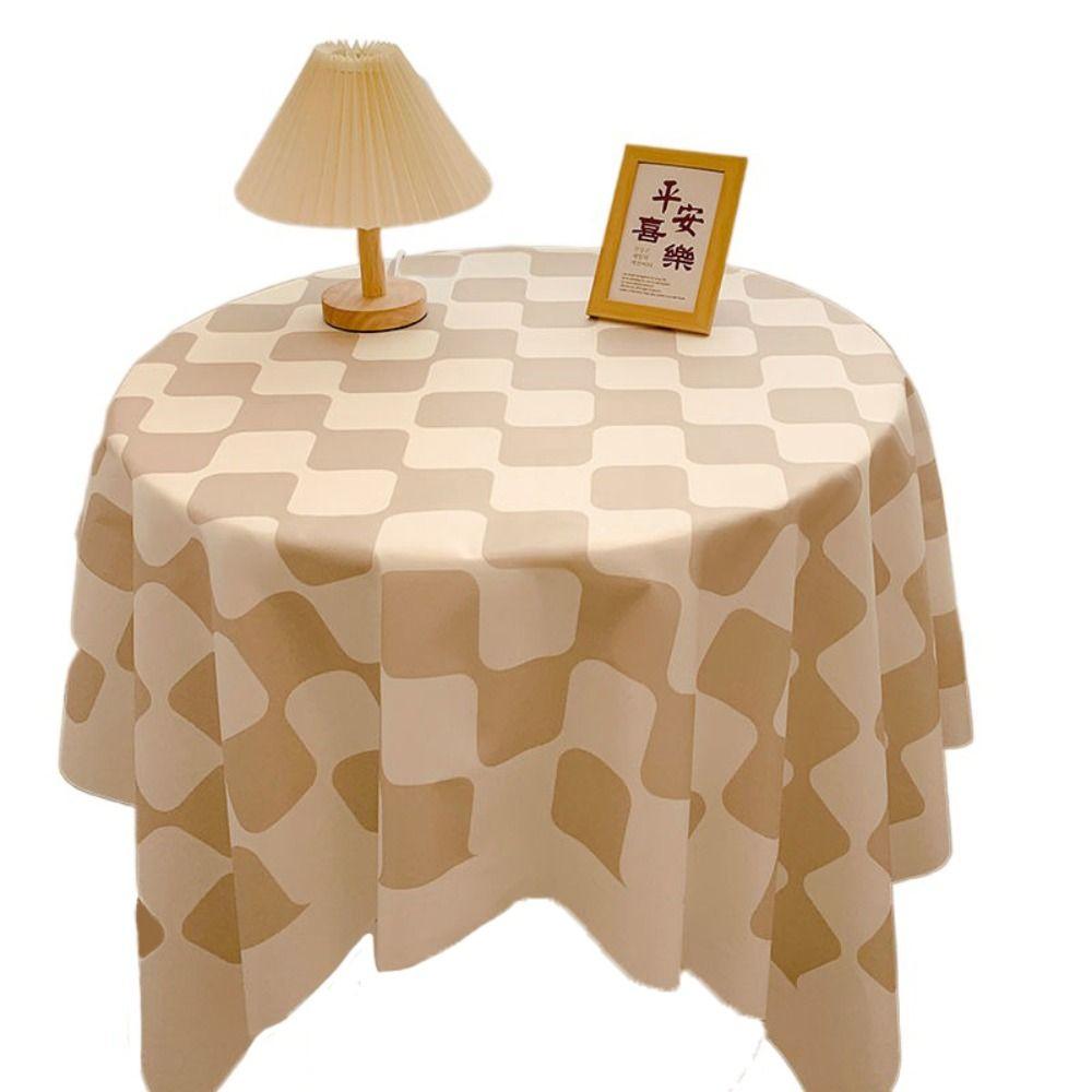 Cotton Checkerboard Tablecloth Korean Style Table Cover Set Prop Plaid Tablecloth  Coffee Table