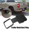 Tow Plug Tube Cap Protector Waterproof Trailer Hitch Cover Dustproof 2 Inch Receiver Auto Square Plug Tow Hook Cover