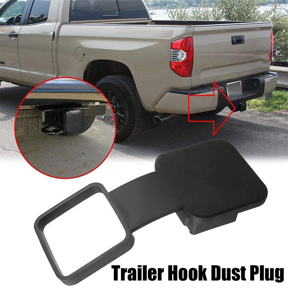 Tow Plug Tube Cap Protector Waterproof Trailer Hitch Cover Dustproof 2 Inch Receiver Auto Square Plug Tow Hook Cover
