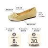 Inner Height Increase 3CM Apricot Gentle Evening Shoes Women's Shoes 2025 New Spring and Summer Red Satin Ballet Shoes
