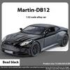 Neu 1:32 Aston Martin DB12 GT Supercar Legierung Diecast Metall Modellauto Sound und Licht Hobby Sammlerstücke Ornamente Geburtstagsgeschenk Jungen