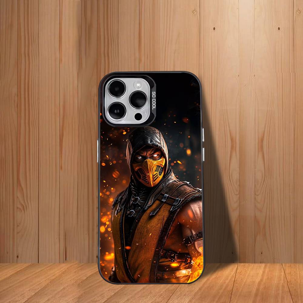 

Mortal K-Kombat Game Phone Case For iPhone 17,16,15,14,13,12,11,Mini,Pro,SE,MAX White Matte Shockproof Cover iPhone17