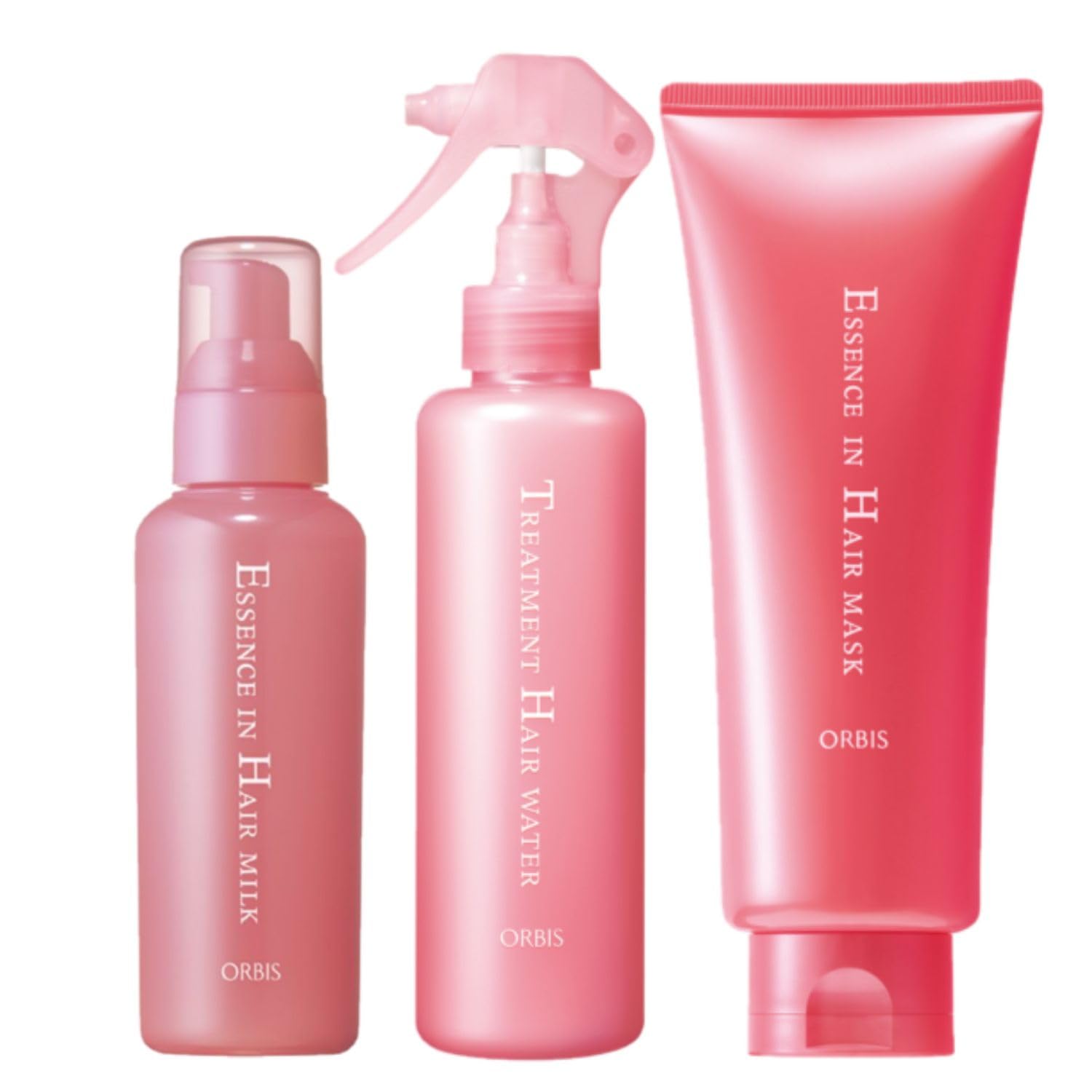 

ORBIS Hair Care Set Hair Treatment Essence-in 3-Step (Hair Milk/Hair Mist/Hair Mask) белый