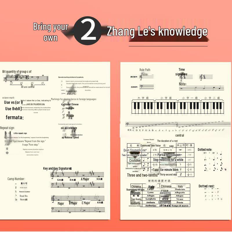 Universal 16K Music Practice Book with Music Theory & Staff Paper
