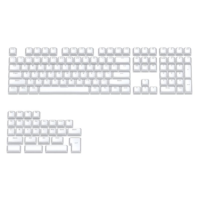 113Key PC Keycaps Set for Mechanical Keyboards with Double Shot Injections OEM Profile Keycap Crystal Jelly Design
