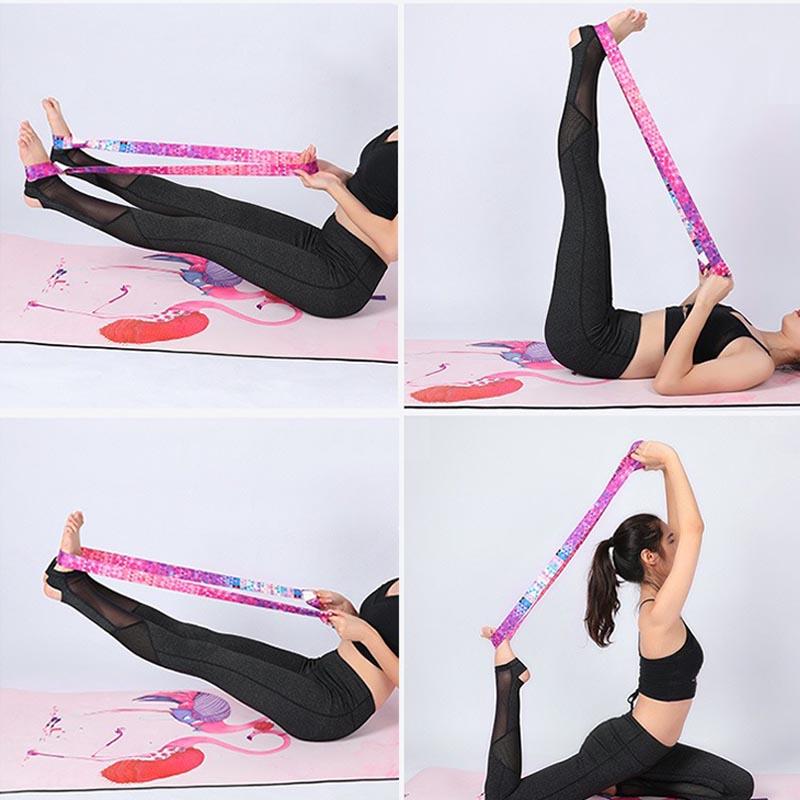 1/2 In 1 Adjustable Yoga Strap Band For Pilates Fitness Mat Strap Elastic Tape Yoga Equipment Yjs01