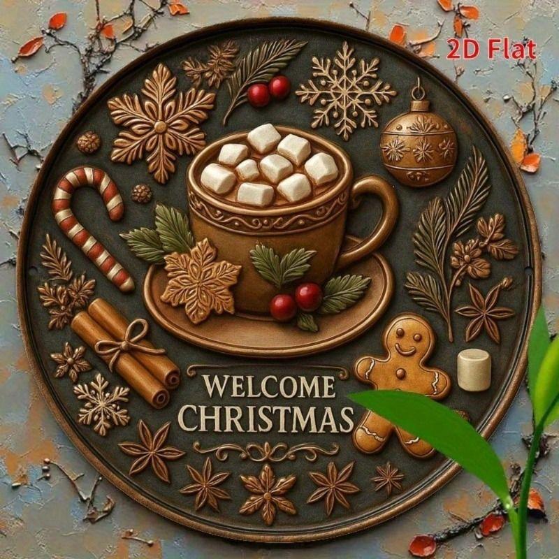 Pastoral Style Metal Decorative Painting for Farms & Cafes