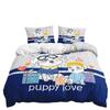 Bed Three-Piece Animal Cartoon Illustration Children'S Room Kit Quilt Cover Two-Piece Bedroom