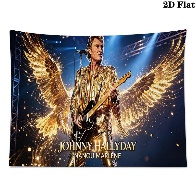Johnny Wall Tapestry Aesthetic Wall Hanging Printed Fabric Blanket Decorative Tapestries for Bedroom Living Room Home Decor