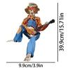 Skeletons Luminescent Animated Glowing Skull Guitar Statue Latest Horror Night Halloween Skeleton Sculpture