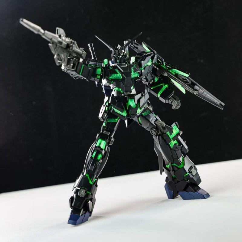 XINGDONG Ediție Limitată Unicorn RX0 Verde Fluorescent 1/144 HG Figurină de Acțiune Model de Asamblat Jucărie Lansare Nouă Cadou