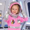 with Gloves Child  Spaceman Outfit with Cap Space Suit Rocket Jumpsuit  Stage Wear
