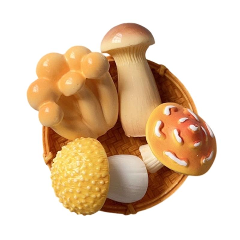 Mushroom Fridge Magnets Refrigerator Magnets Fridge Decorative Magnets for Home Whiteboard Classroom Office Locker