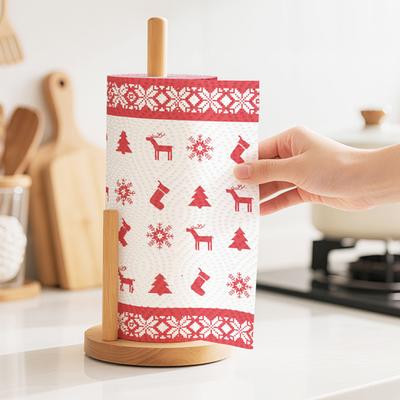40 Stück/Rolle Fettabweisendes Papier Einweg Weihnachts Muster Geschirrtuch Snacks Papier Lebensmittelpapier Küchenzubehör Weihnachts Thema