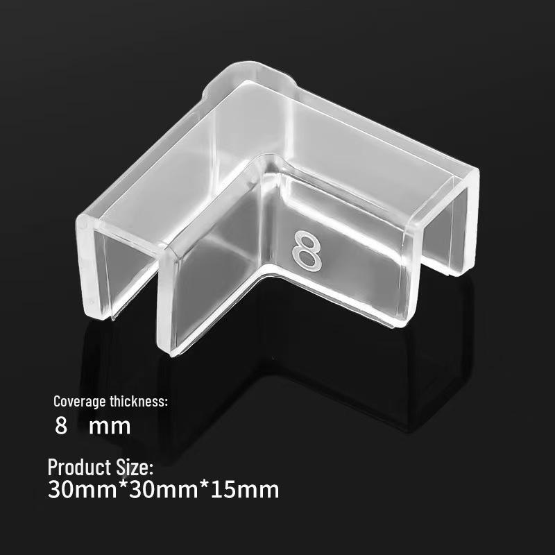 Transparent Fish Tank Table Corner Protector - Soft Triangle Guard for Child Safety