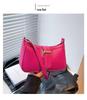 Geantă de umăr Crossbody Retro Chic Coreeană pentru Femei - Texturată, Elegantă, de Valoare Ridicată și Casual.