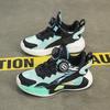 Boys Shoes Autumn and Winter 2025 New Children's Velvet Sports Basketball Shoes Medium and Older Boys Non-slip Warm Two Cotton Shoes