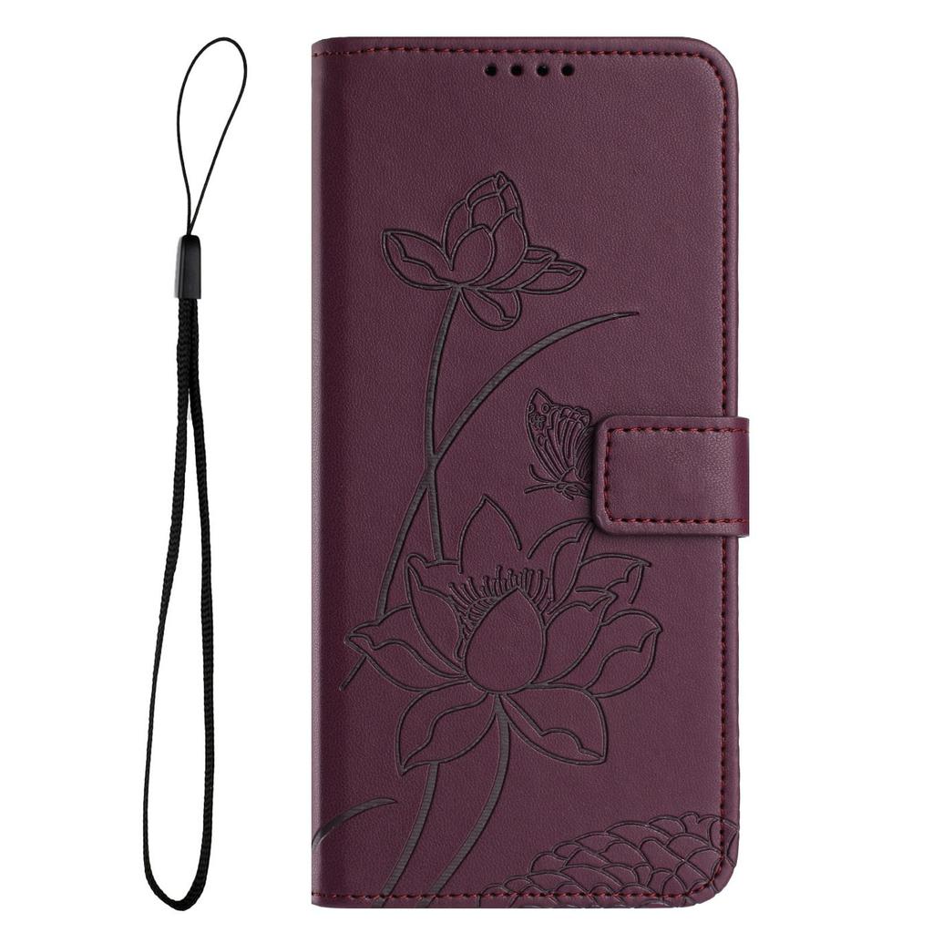 Étui Portefeuille en Cuir à Fleurs en Relief 3D avec Support Livre Pour iPhone 17 16 15 Pro Max Samsung S25 Xiaomi Redmi Note 14 Honor Oppo Fentes pour Cartes Rabat