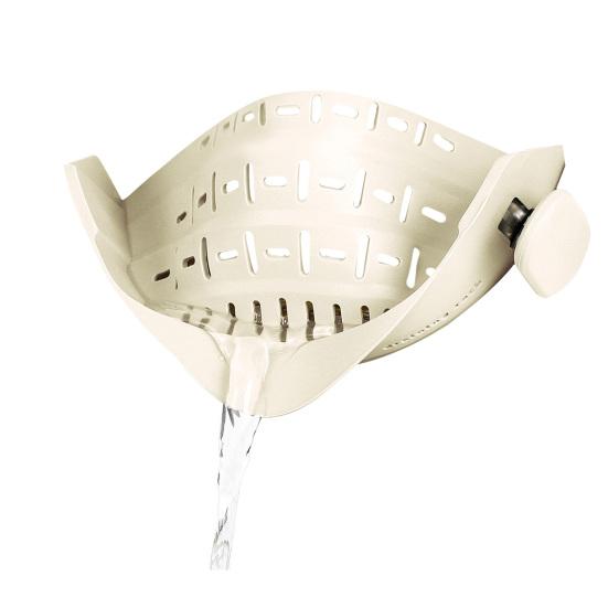 

Силиконовое накладное сито для кастрюль и сковородок, простое в использовании, зажим-фильтр для еды, фильтры для пасты, мяса, овощей, фруктов, кухонное дуршлаг бежевый