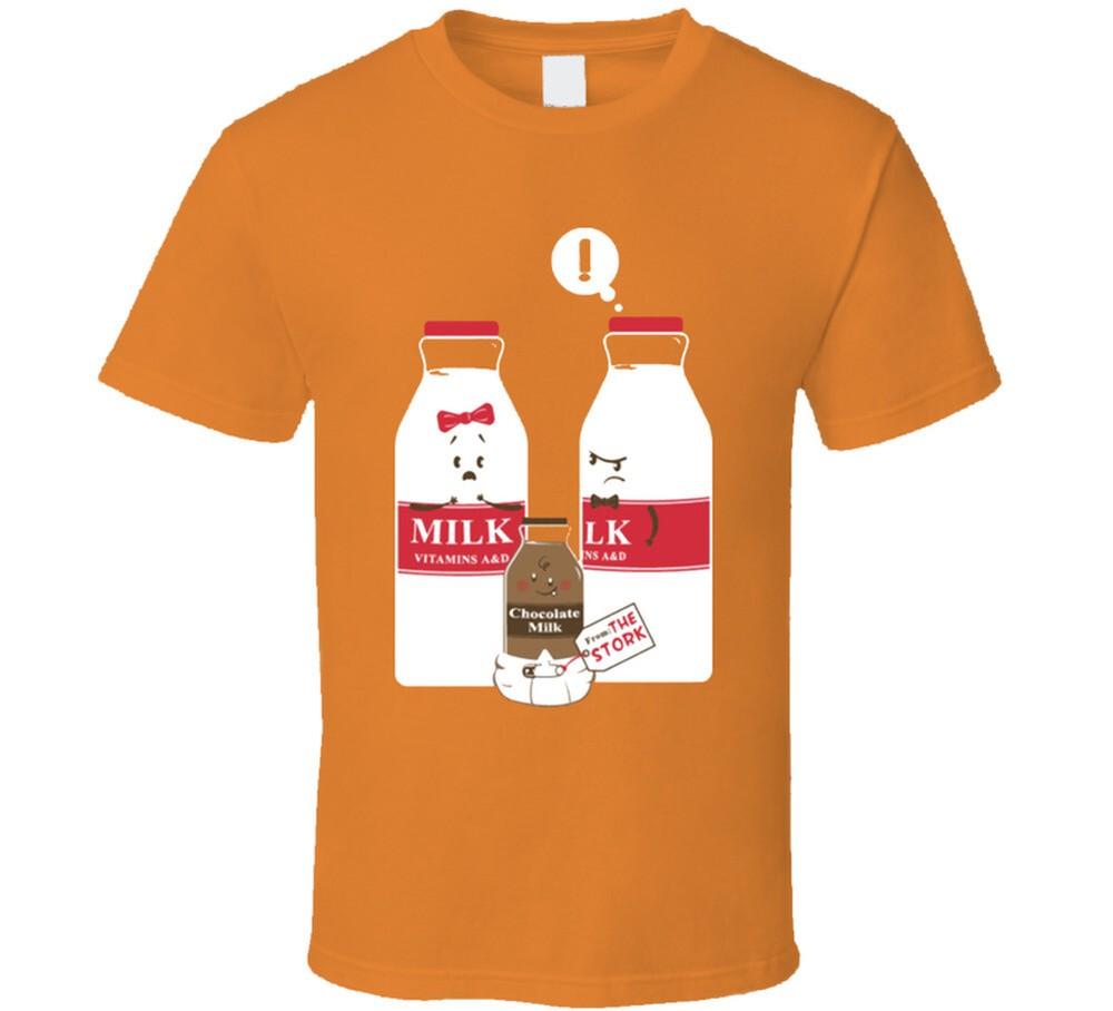 Молоко от аиста Детская забавная семейная футболка Унисекс футболка S