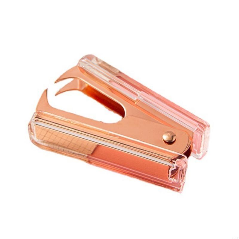 

Compact Handheld Staple Removers with Ergonomic Grip Plastic & Metal Staple Removers Upgrades for Comfortable Handling рожевий колір золота