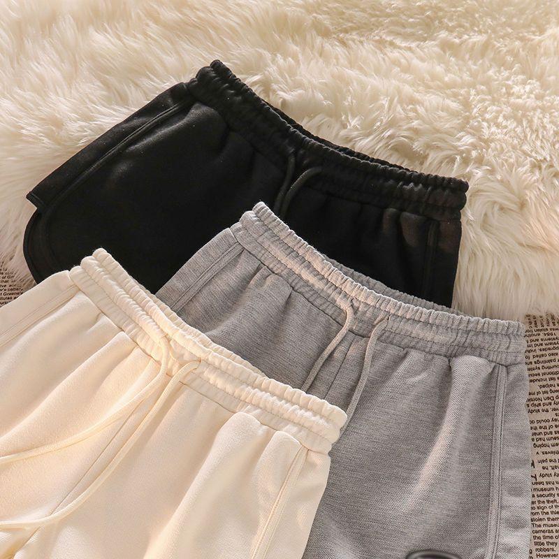 Pantaloncini sportivi da donna con coulisse elastico in vita design pantaloni da yoga casual taglie forti