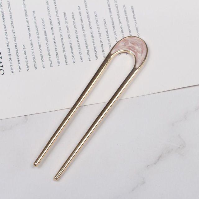 Elegance Women Bowknot U Shape Rhinestone Hairpins Metal Hair Sticks Hairclip Bridal Wedding Banquet Hair Accessories Headwear