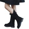 Toddler Infant Kids Baby Princess Plus Velvet  Knot Shoes Fashion Leather Boots