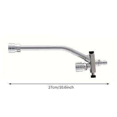 Foam Cannon Dual-Connector Accessory, Pressure Washer Double Tip Attachment with 5 Pressure Washer