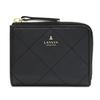 Lanvin Collection Croix Zeppes Zipper Bifold Wallet Black L-shaped 65-6041