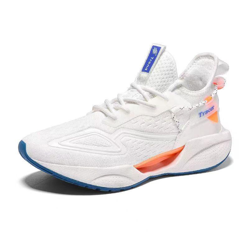 New Casual Sports Shoes Men's Mesh Breathable Soft-soled Running Shoes Korean Version Fashion Coconut Shoes