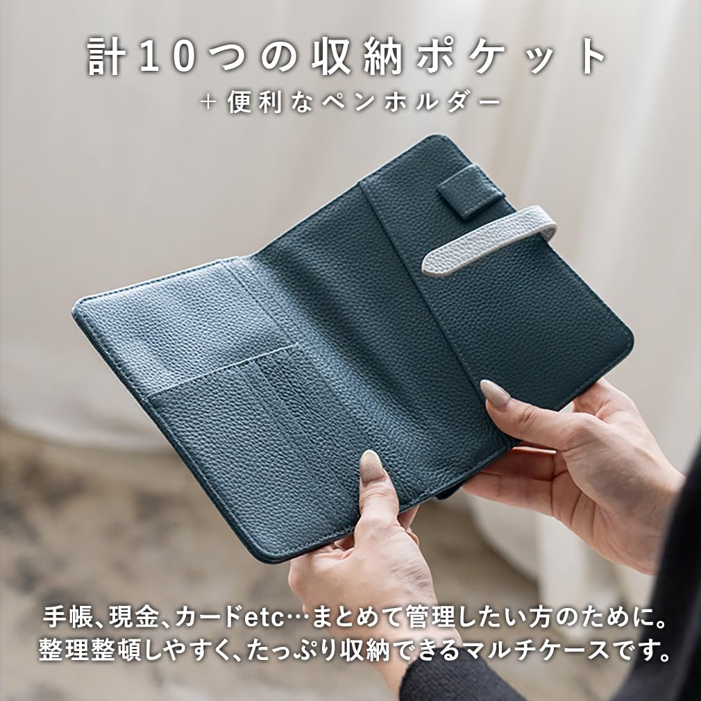 VITAFELICE Women's 10-Pocket Multi-Case (inb-10046p) (Light Gray)