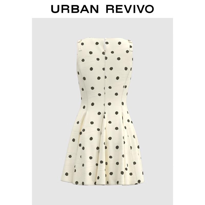 

UR 2025 Women s Retro Polka Dot Sleeveless A-Line Dress S