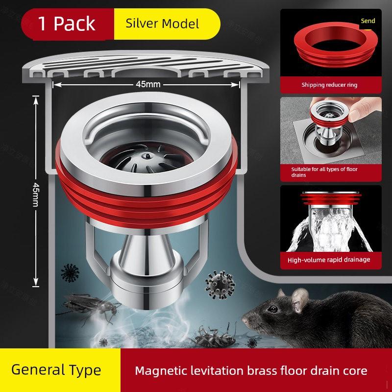 German Anti-Odor Drain Core for Bathroom and Toilet, Anti-Odor Device for Sewer Pipes, Sealing Cover To Prevent Small Flying Insects