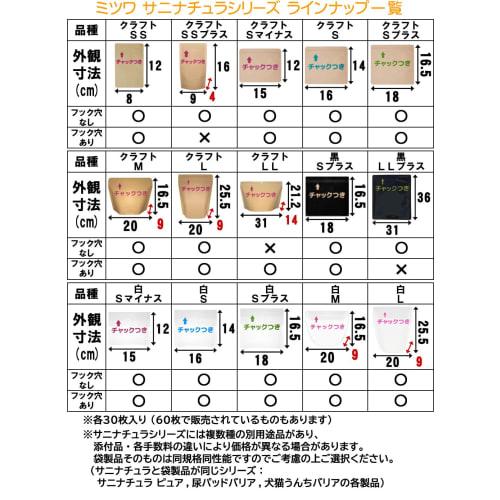 Mitsuwa Strong Odor-Resistant Odorless Zip-Lock Bags, Saninatura, Standard Size, Medium, 30 Count, Made In Japan