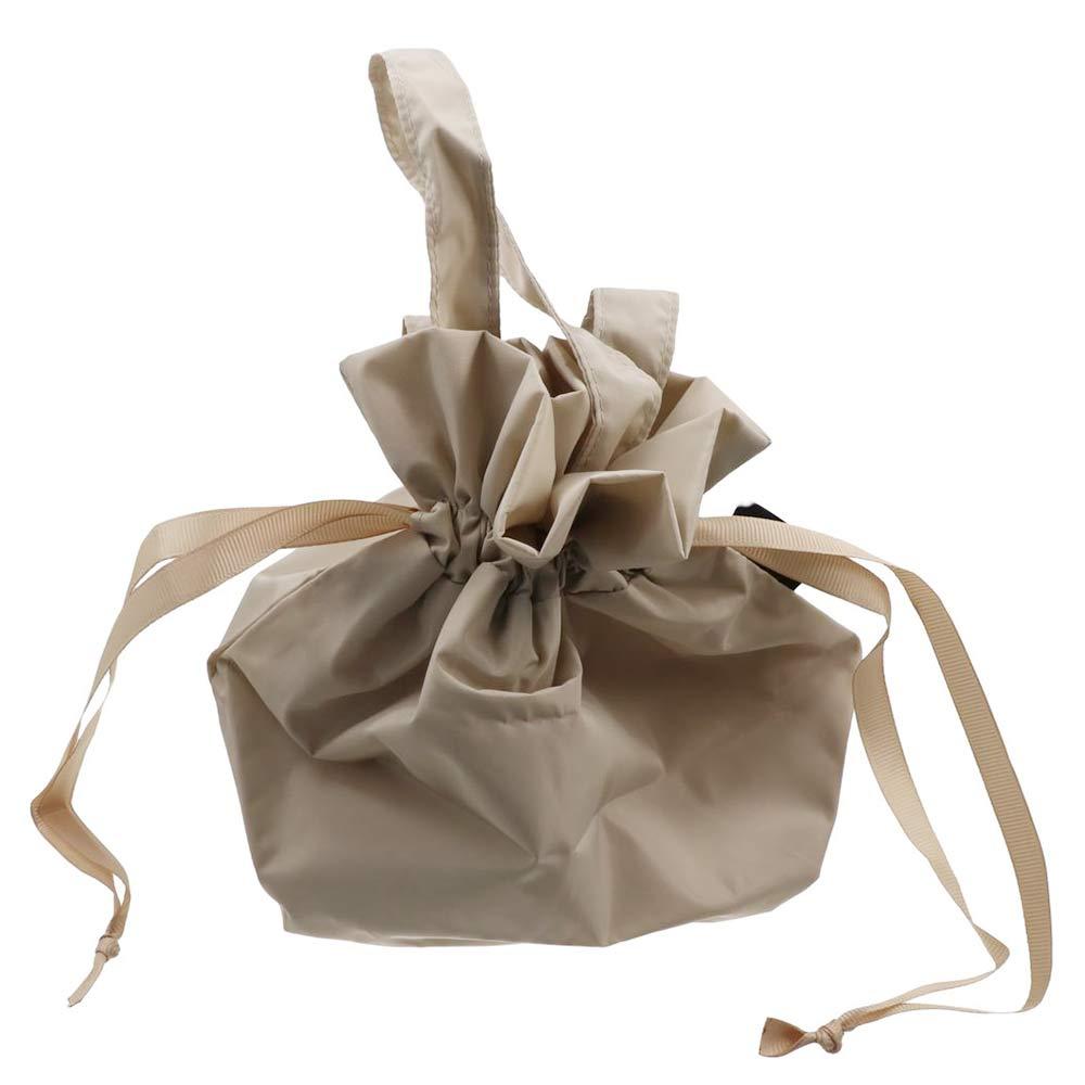 

Portable Drawstring Bag Solid Color Canvas Bucket Bag Sweet Cloth Handbag Girls чорний