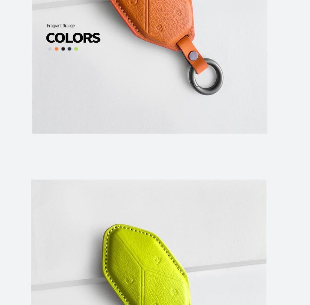 2026 Fangchengbao Tie 7/3 Leather Key Cover for Leopard 8/5 Car Key Modification