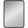 Rectangular Wall Mirror with HD Glass - Black