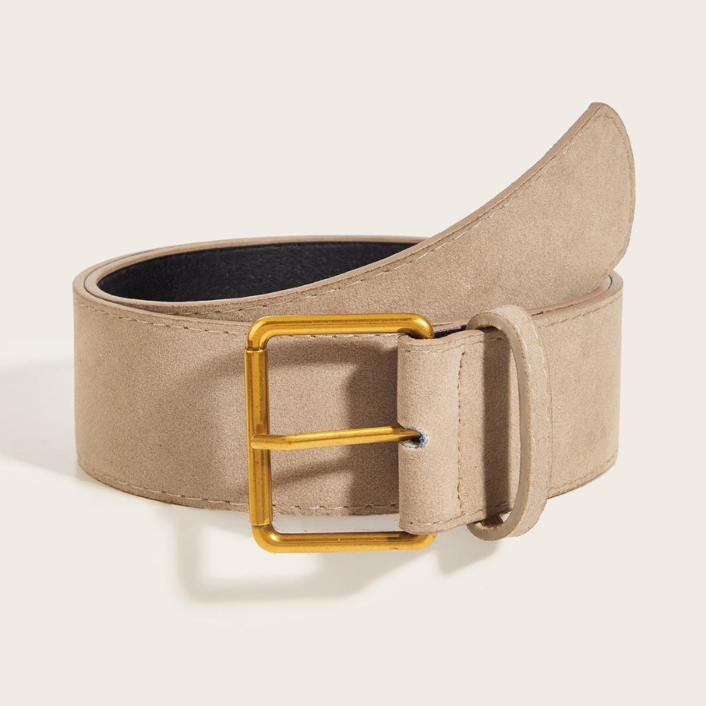 Trendy Pin Buckle Waistband Luxury Design Business Waist Strap Retro Trouser Dress Belts  For Women