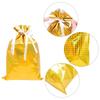 Merry Christmas Drawstring Gift Bag New Year 2024 Large Candy Cookie Packaging Bag Navidad Christmas Home Decoration Gift Bags