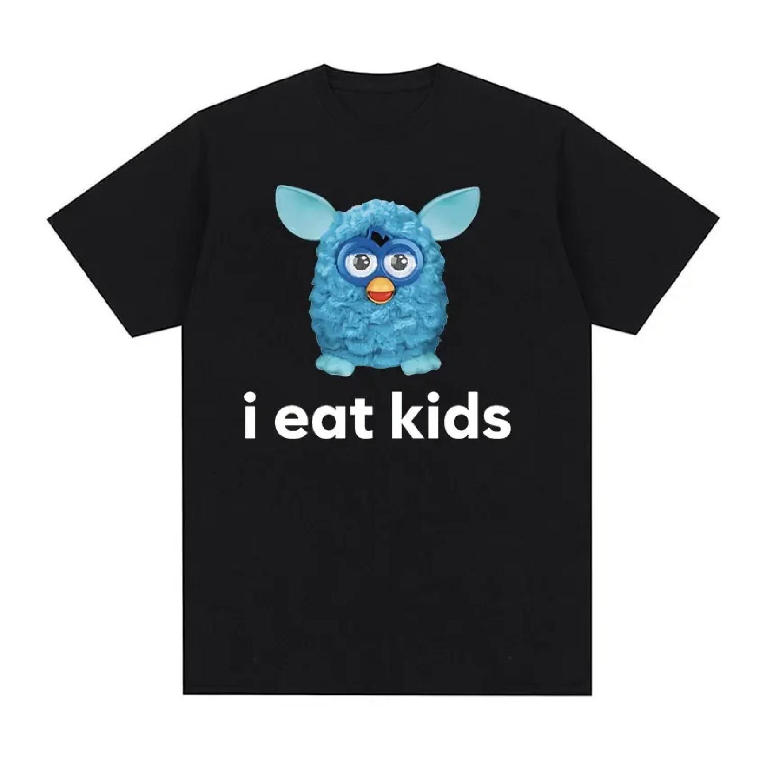 

I Eat Kids Funny Meme T Shirt Men Women s O-Neck Fashion Short Sleeve T-shirts Summer Tops Casual 100% Cotton Oversized T-Shirt XXXXXL різнокольоровий