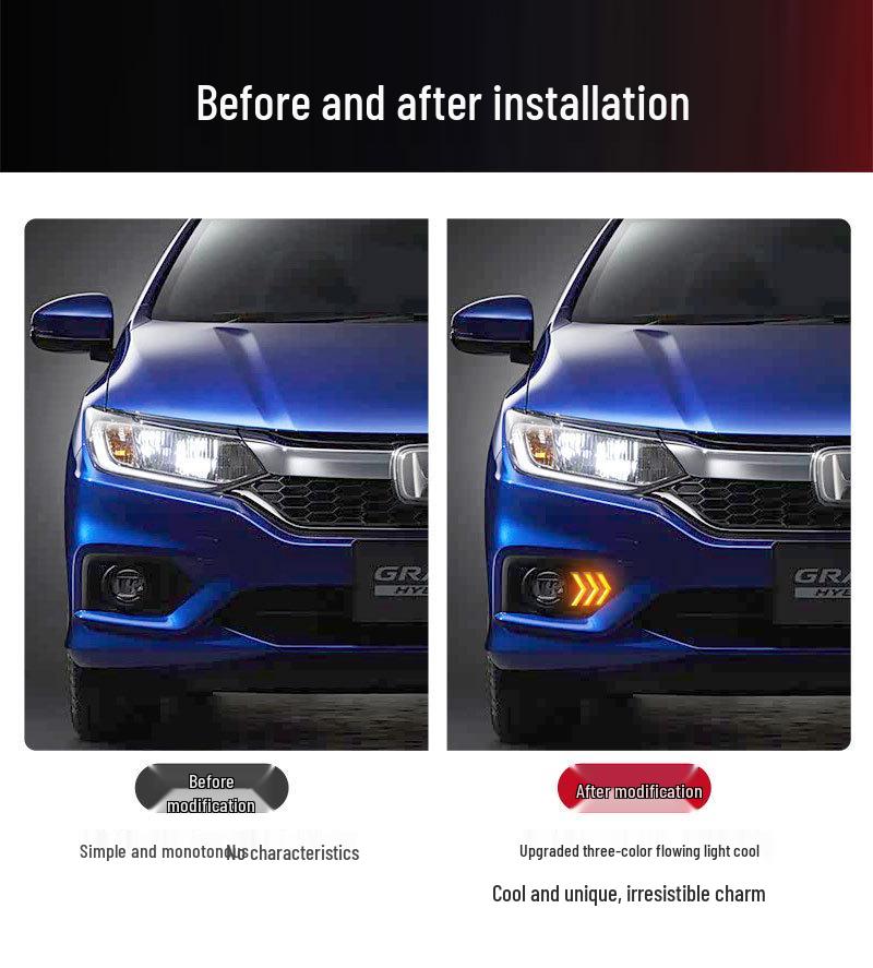 2017 Honda City Overseas LED Daytime Running Lights